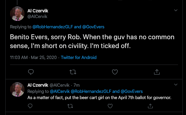 Al Czervik tweets